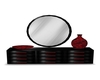 Black/Red Dresser