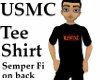 USMC Tee shirt r&b V1