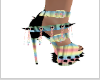 Rainbow Spike Heels