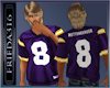 (F)  8 Purple