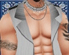 Silver to black vest