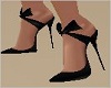 Dainty Black Bow Shoes