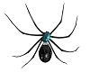Teal & Black Wall Spider