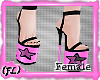 {FL}Blk/Pink Heels