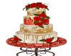 Christmas wed cake