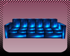 METALLIC BLUE COUCH