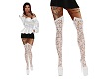 White Lace Boots RL