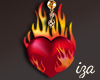 FLAME HEART EARRINGS