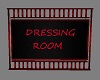 dressing room sign