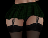 Layered Goth Skirt Grn
