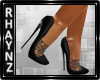 Black Lace Heels