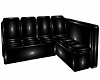 Black PVC L Couch