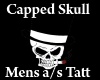 Men Capped Skull Tattoo