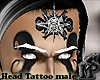 Head Tattoo Goth B&W 