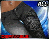 MAU/ GOTH ROSE PANTS RLL