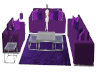 Purple couch set w/poses