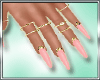 T* Pinky & Gold Nails