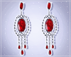 -S- Evrin Red Earrings