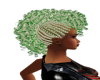 green&white curls
