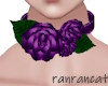 +choker rose purple