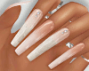 White Crystal Nails