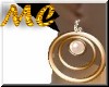 [MC]Gold Pearl Hoops