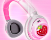 ! strawberry headphones