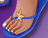 Starfish Flip-Flops Blue