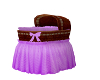 purple baby bassinett