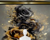 Black gold rose bg