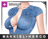 ! Blue Denim Jumpsuit