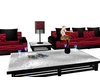 *L* blk/red sofa