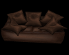 5Pose Black Leather Sofa