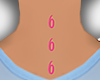 666 Neck Tatt
