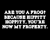 froggy headsign