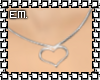 [EM]Silver Heart Ncklce