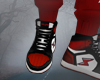 RED BLACK WHITE SNEAKERS