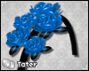 T: Rose HeadBand Blue M