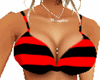 red stripe bikini top
