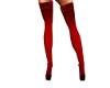 sexy red thigh highs