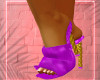 Purple Puffer Heels