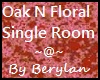 Lovely Oak N Floral Room