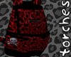 C: LEOPARD BACKPACK RED