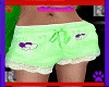 lace short green heart