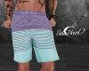 Purple Teal Shorts