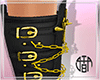 Chain Boots - Blk n Gld
