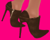 Brown Poulaine Booties