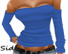 Long Sleeves Blue Tee