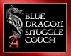 Blue Dragon Snuggle Couc