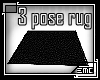 [3 pose black rug]